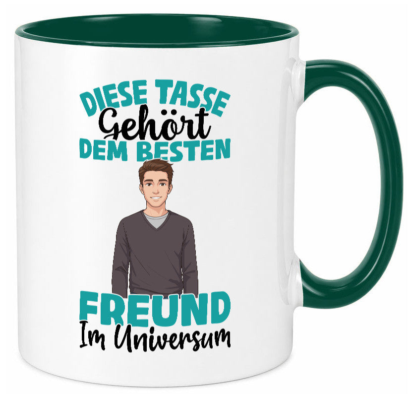 Im Universum: Freund | Beziehung Partner Liebe Geschenk Humor Geschenkidee Tasse