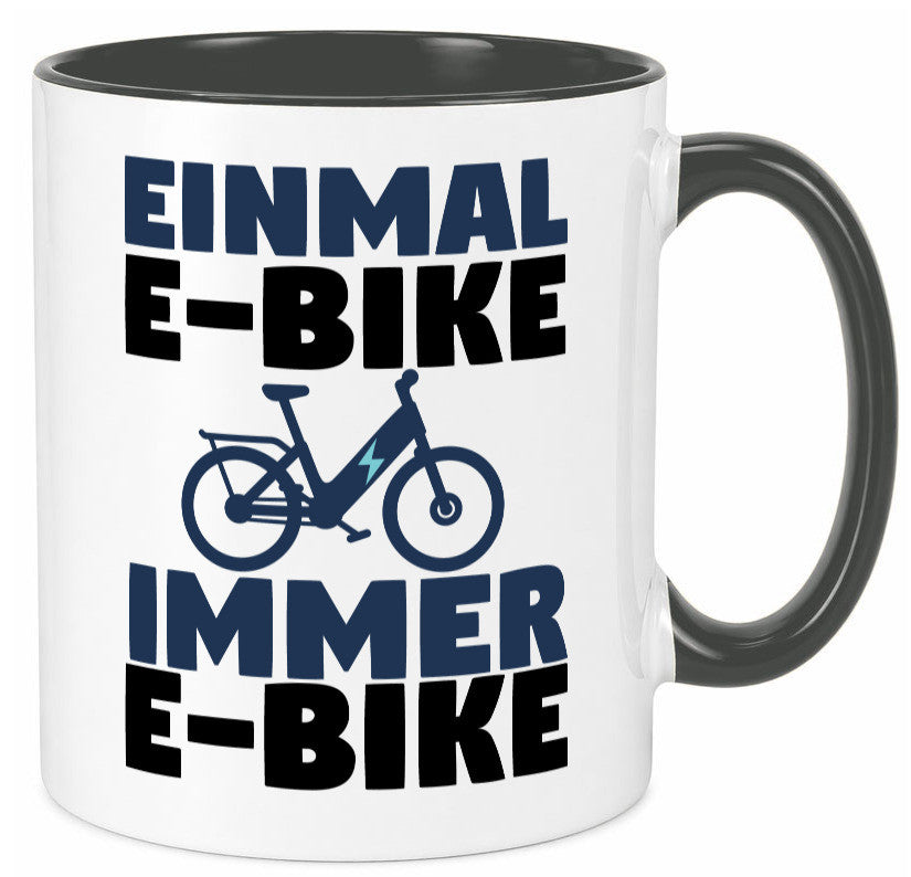 E-Bike Fahrer | Radfahrer Tasse Fahrrad Elektrorad lustiger Spruch Geschenk