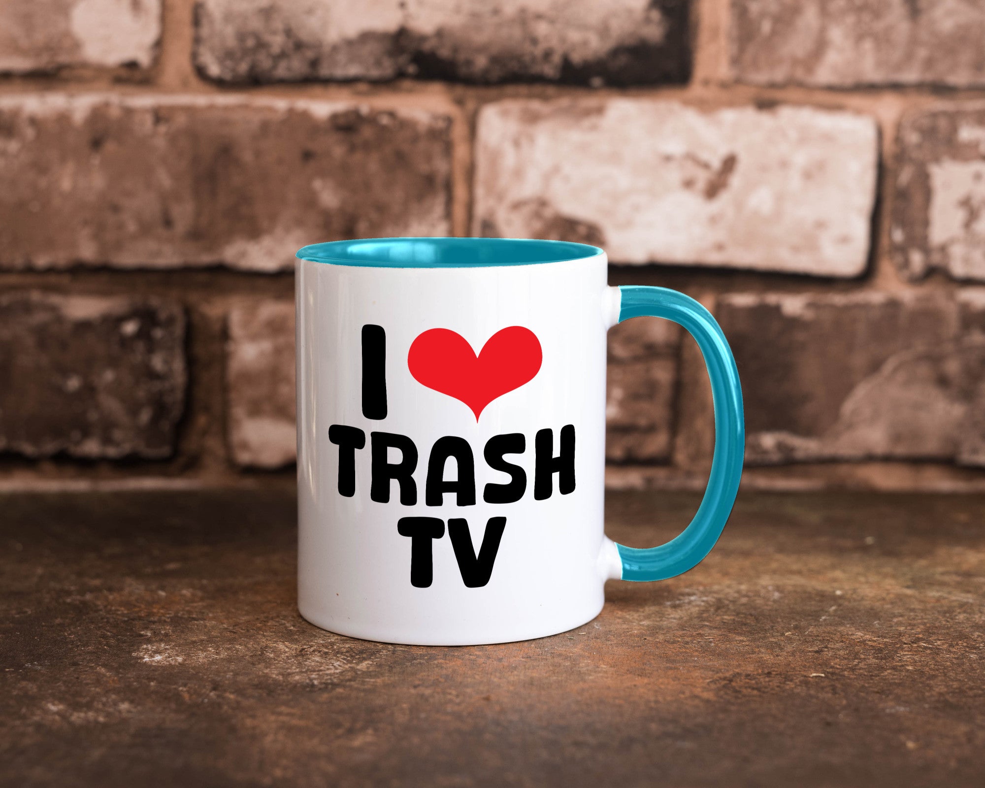 I love Trash TV | v2 lustig Humor Geschenkidee Geschenk Tasse