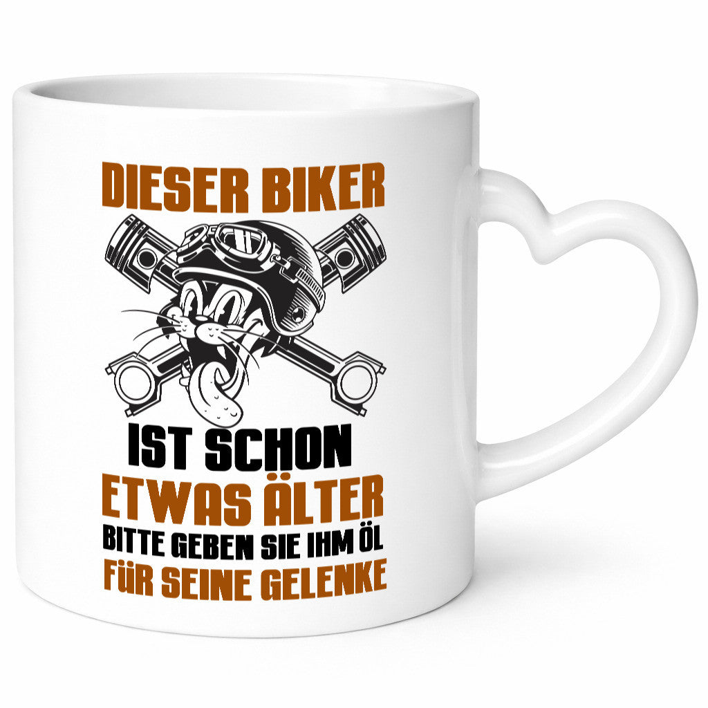 Dieser Biker ist schon älter | öl für die gelenke Geschenkidee Humor Tasse