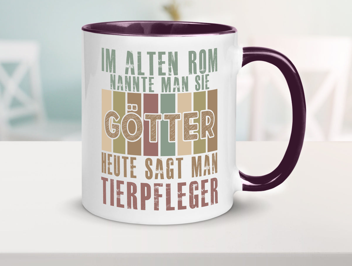 Heute sagt man: Tierpfleger | Pflegeberuf Tierheim lustiger Spruch Geschenk Tasse