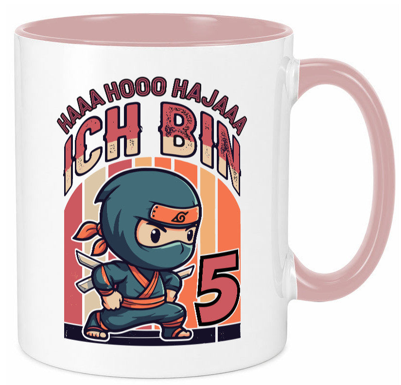 5. Geburtstag | Ninja Junge 5 Jahre Humor Geschenkidee Tasse