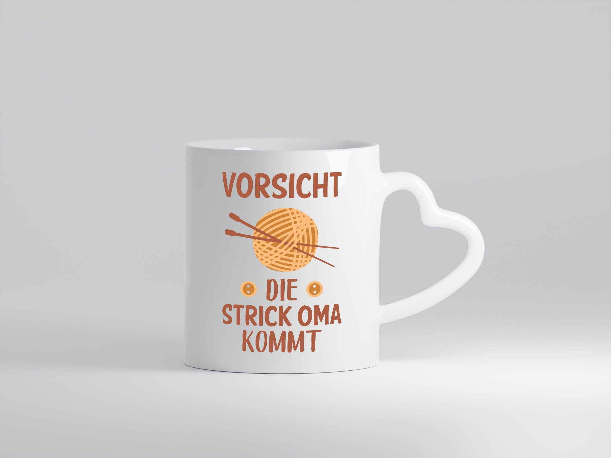 Vorsicht, Strickoma kommt | Wolle Stricknadeln Humor Familie Geschenkidee Tasse