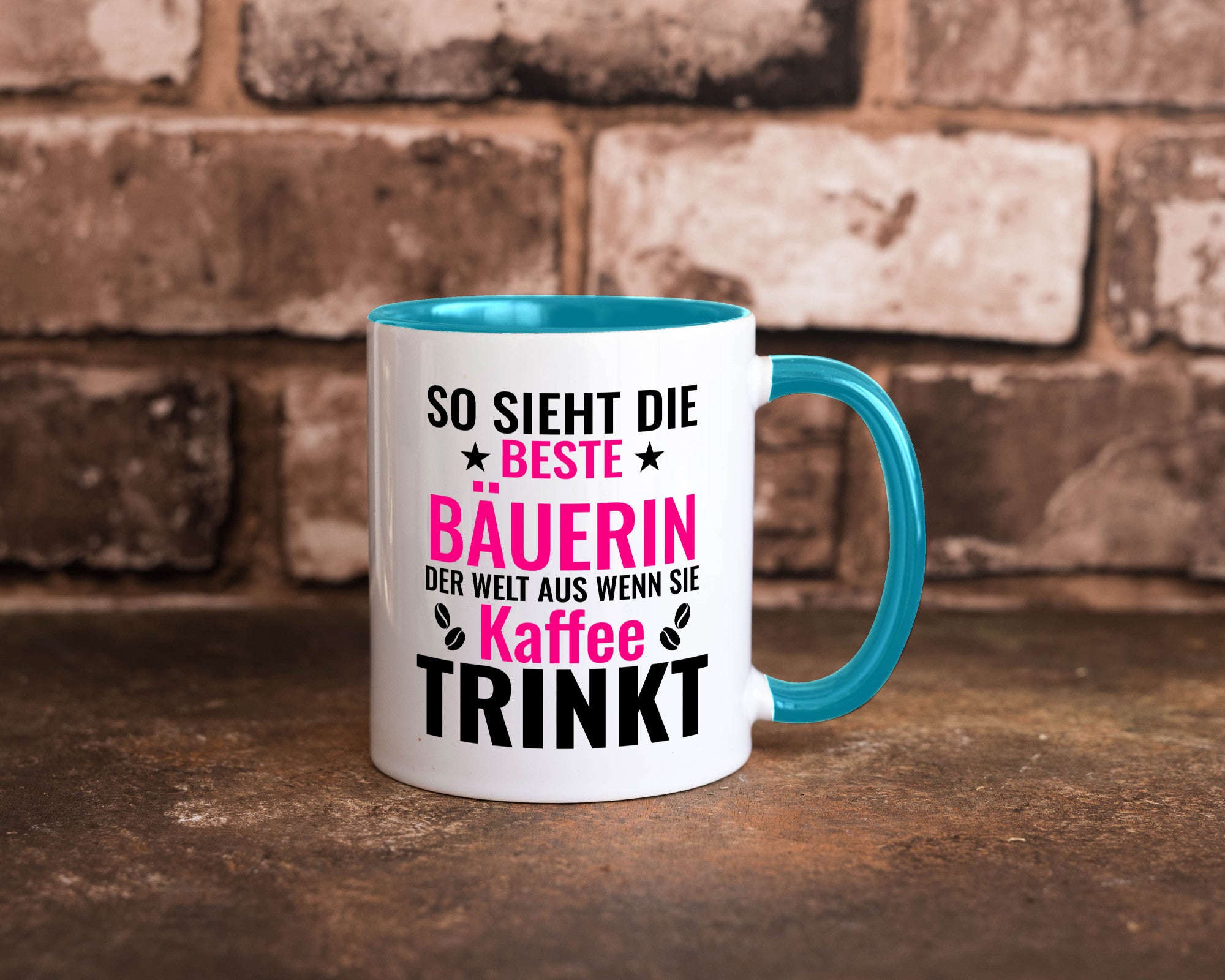 Kaffee trinkt: Bäuerin | Bauernhof Landwirtschaft Geschenk Humor Geschenkidee