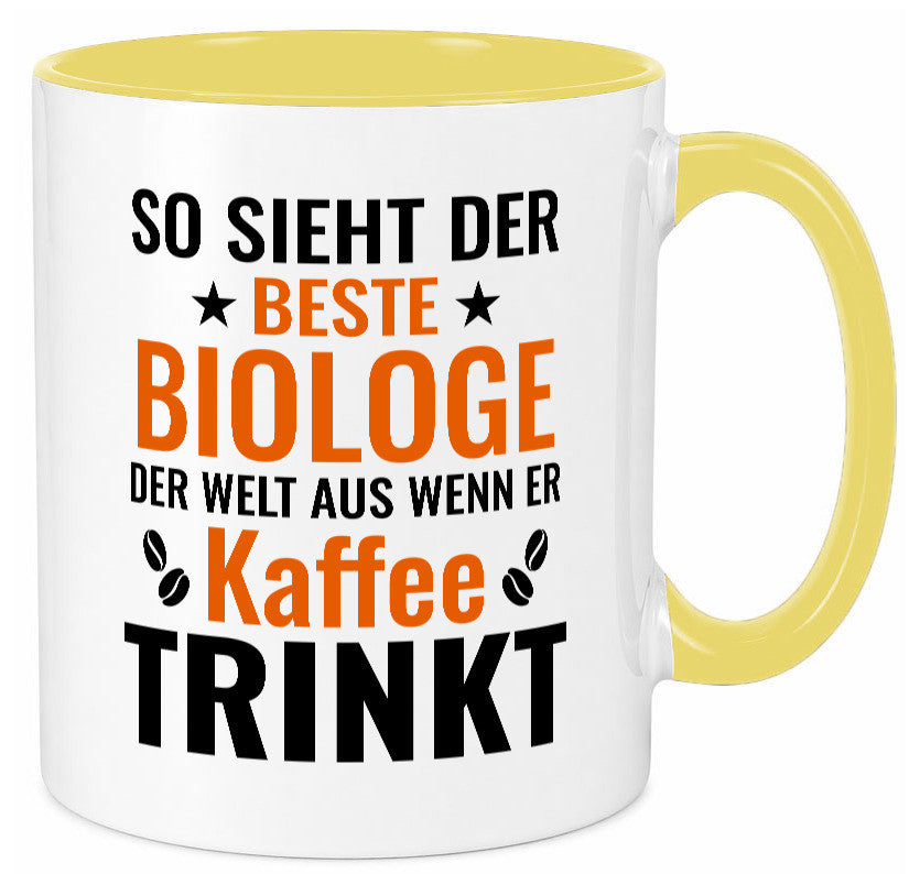 Kaffee trinkt: Biologe | Biologie Naturforscher Geschenk Humor Geschenkidee Tasse