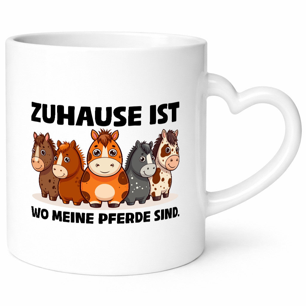 Zuhause ist wo meine Pferde sind | Pferdeliebhaber lustiger Spruch Geschenk
