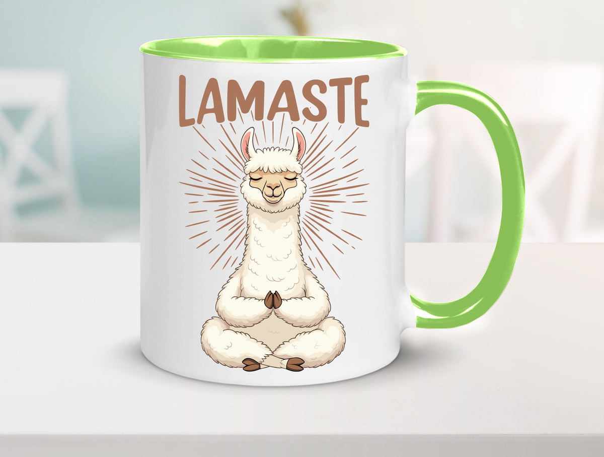 Lamaste | Lama Namaste lustiger Spruch Geschenk Humor Geschenkidee Tasse