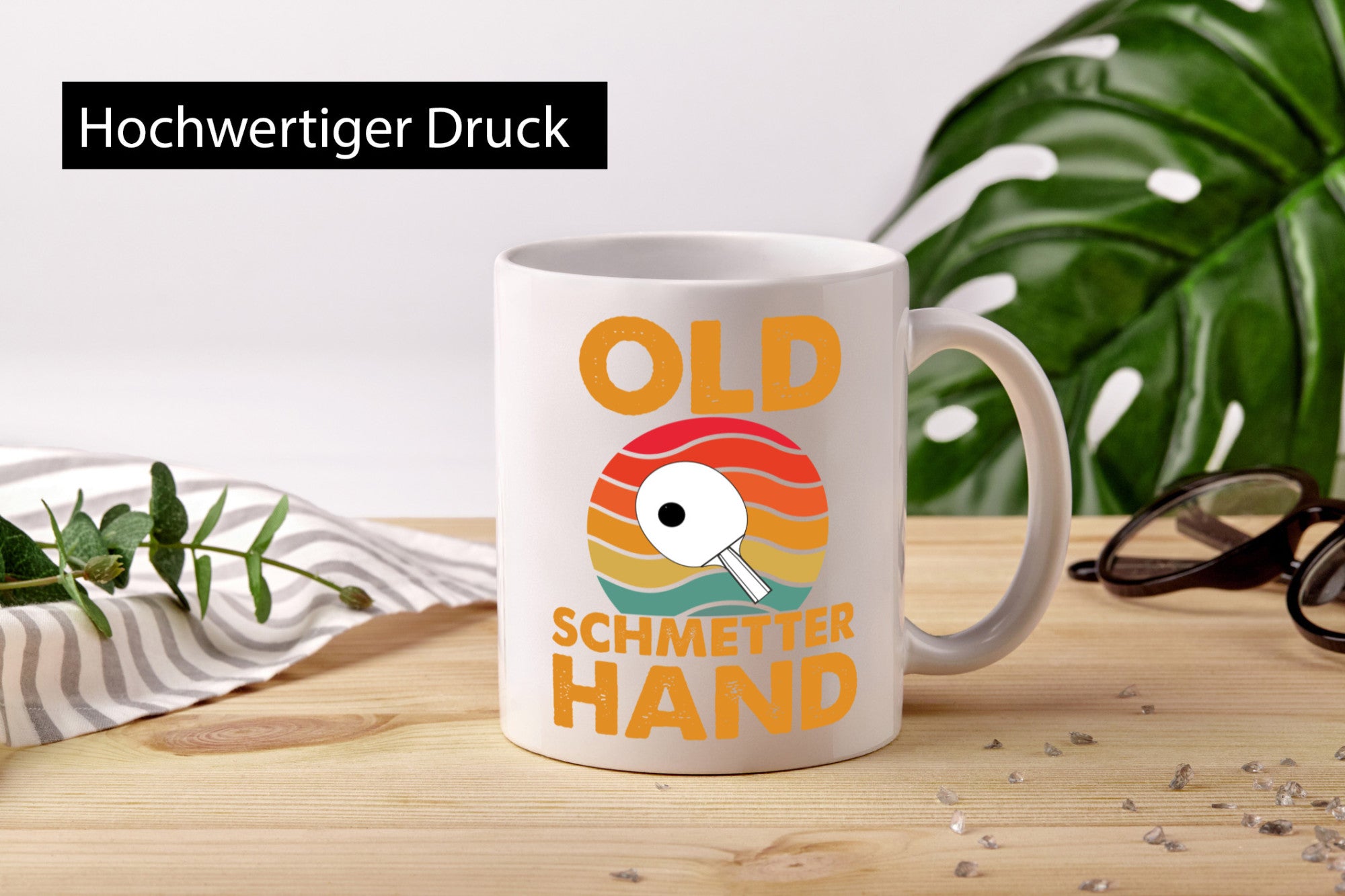 Old Schmetterhand | Vereinssport Tischtennis Spruch lustiger Geschenk Humor