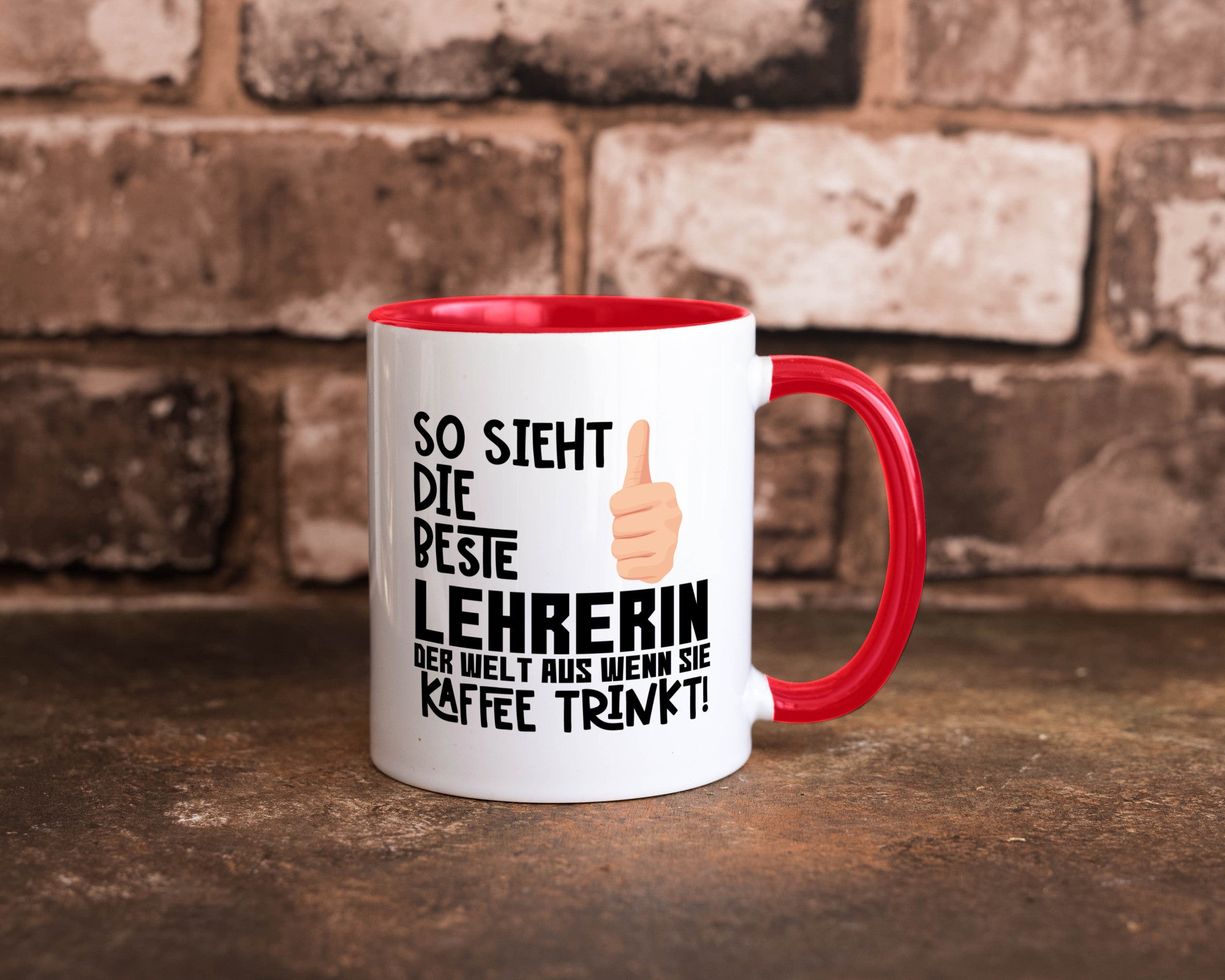 Beste Lehrerin | Lehrer Tasse Schule Dankeschön lustiger Spruch Geschenk Humor