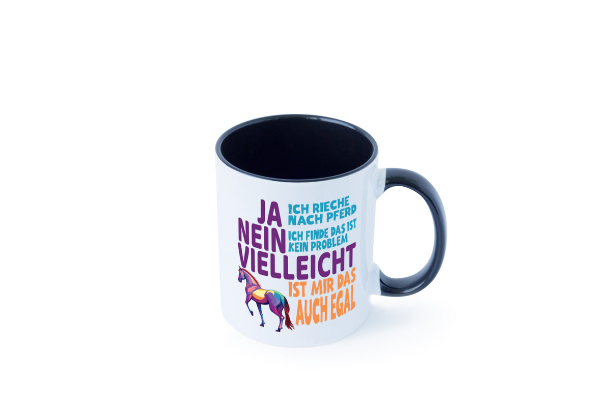 Ja ich Rieche nach Pferd | Reiten Pferdestall lustiger Spruch Geschenk Humor Tasse