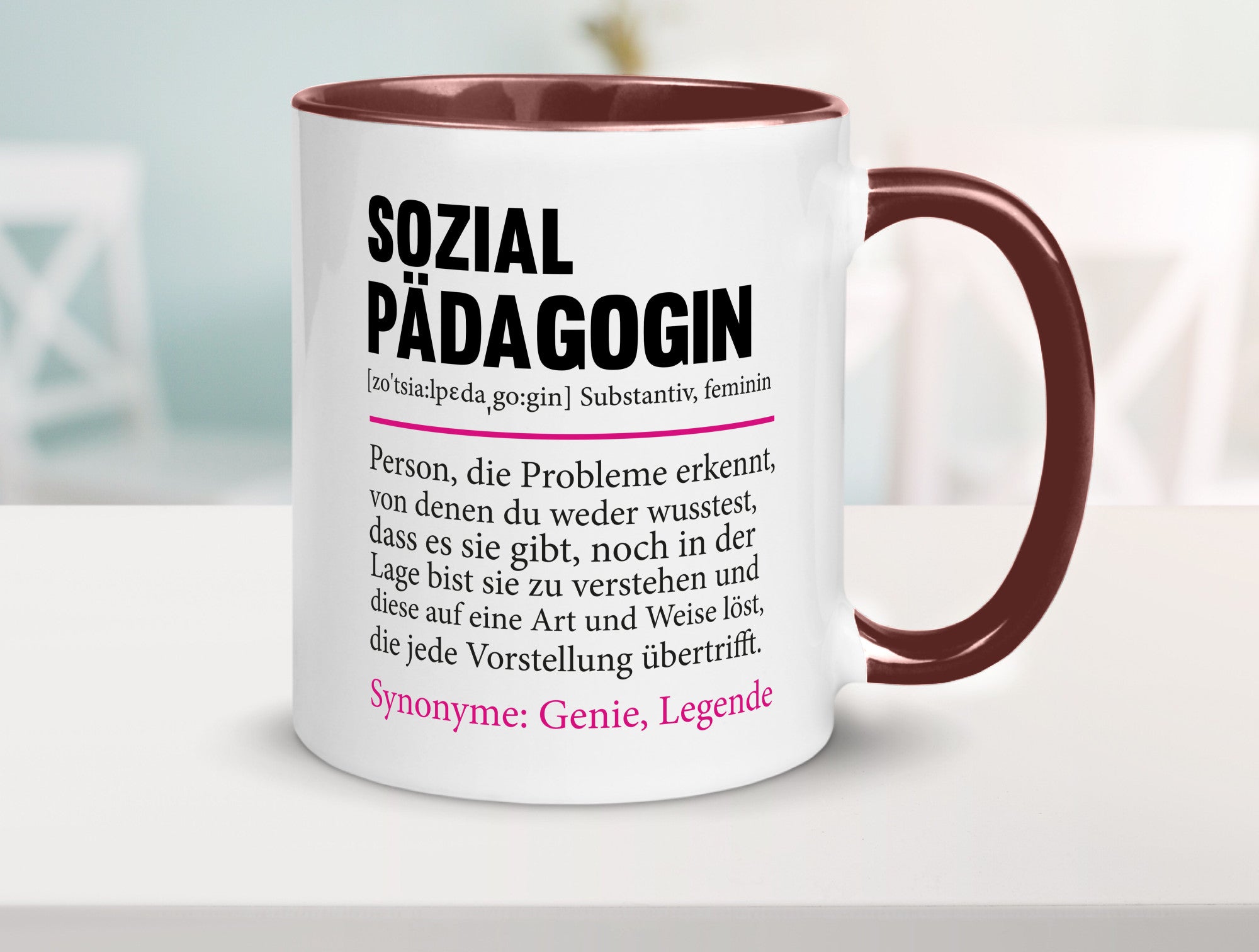 Sozialpädagogin | Spruch lustig Humor Pädagogin v2 Geschenkidee Geschenk Tasse