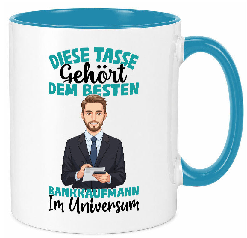 Im Universum: Bankkaufmann | Kaufmann Bank Kaufleute Geschenkidee Humor Tasse