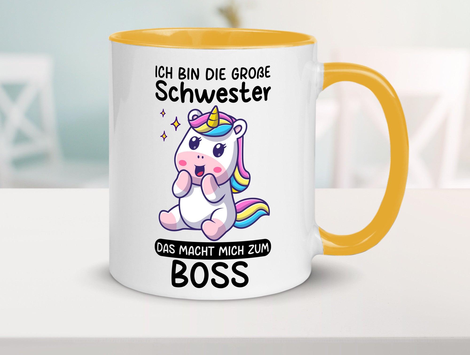 Große schwester macht mich zum Boss | Einhorn Geschwister lustiger Spruch