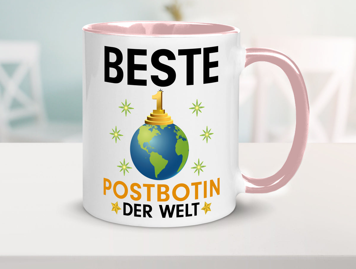 Welt Beste Postbotin | Beruf Post Briefträger Humor Arbeit Kollegen Büro Tasse
