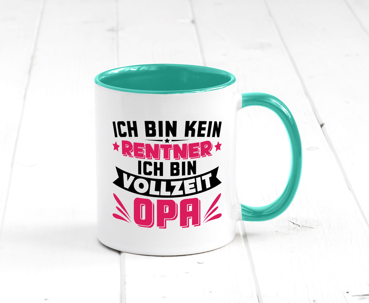 Ich bin vollzeit Opa | Rentner Ruhestand Großvater v2 Humor Familie Tasse