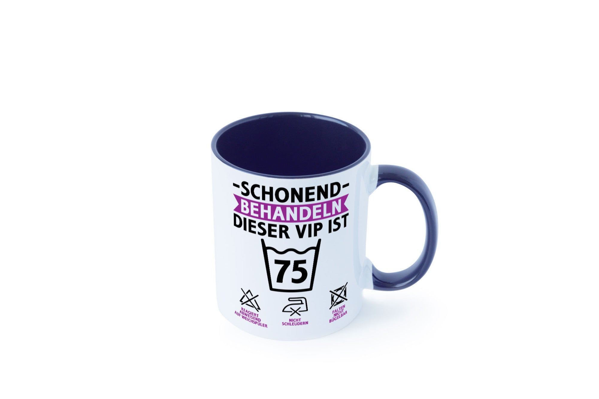 75 Geburtstag | schonend behandeln Jahre v2 lustiger Spruch Geschenk