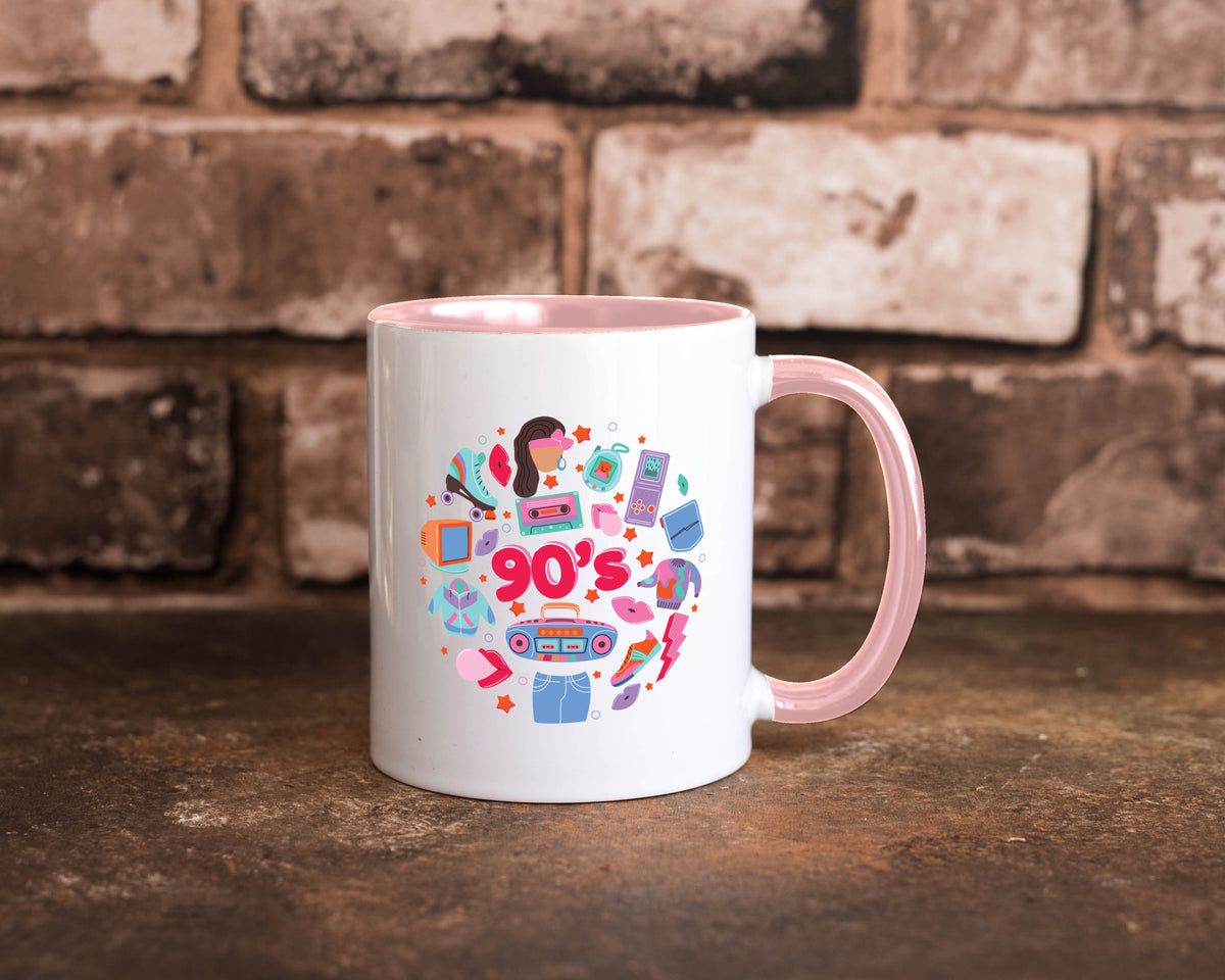 90er Jahre | Alte Zeit Nostalgie Humor Geschenkidee Tasse