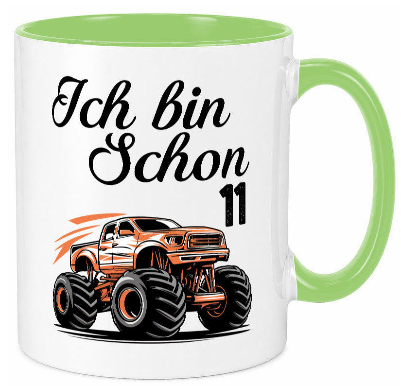 11. Geburtstag | Monster truck 11 Jahre lustiger Spruch Geschenk Geschenkidee