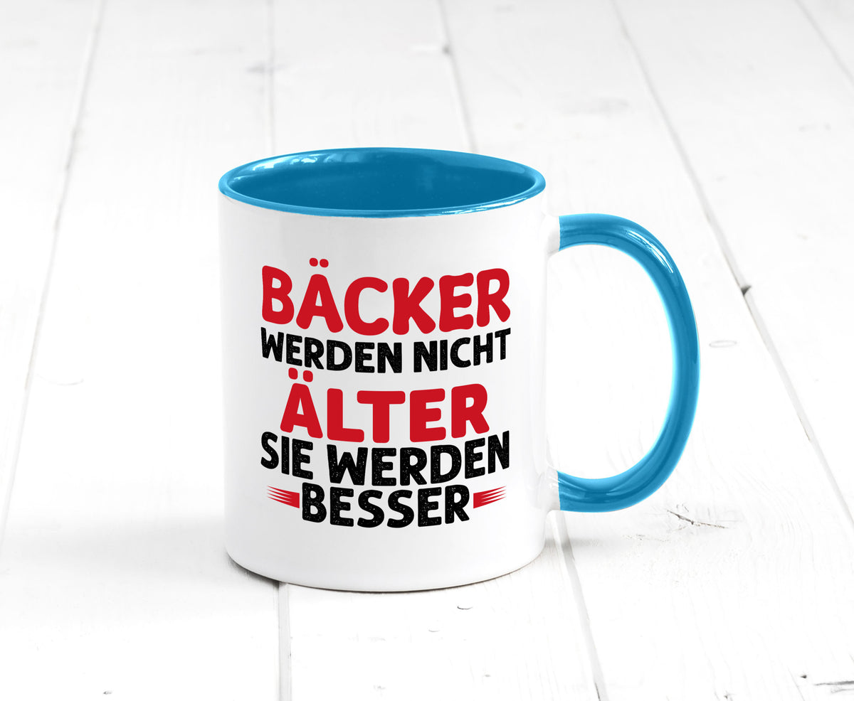 Bäcker werden nicht älter Sie besser lustig Humor Geschenkidee Geschenk Tasse