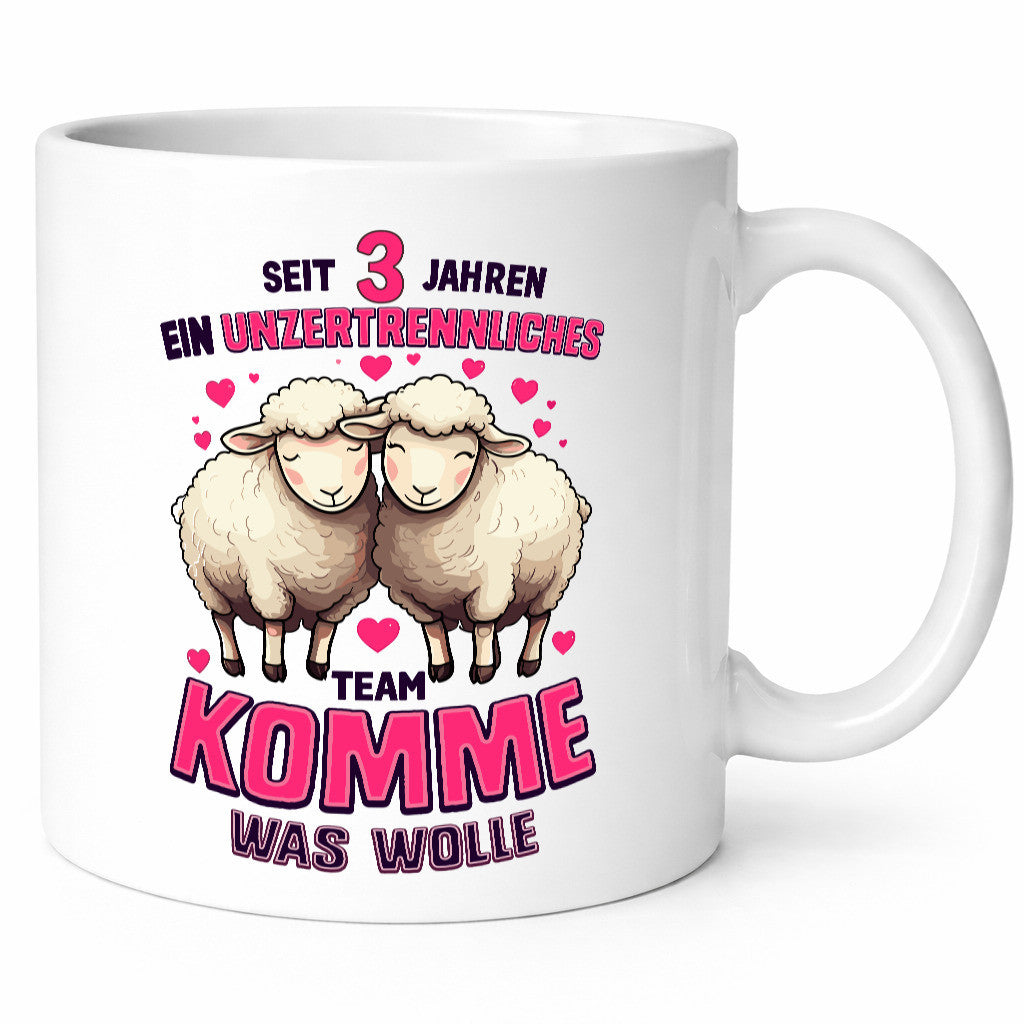 3 Jahre Verheiratet | ein Team Ehepaar v2 Geschenk Humor Geschenkidee lustiger