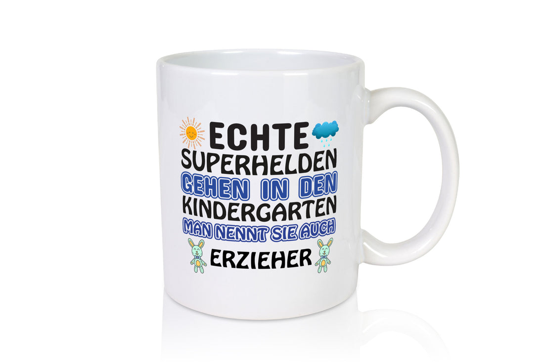 Superheld Erzieher | Tasse Kindergärtner Kindergarten lustiger Spruch Geschenk