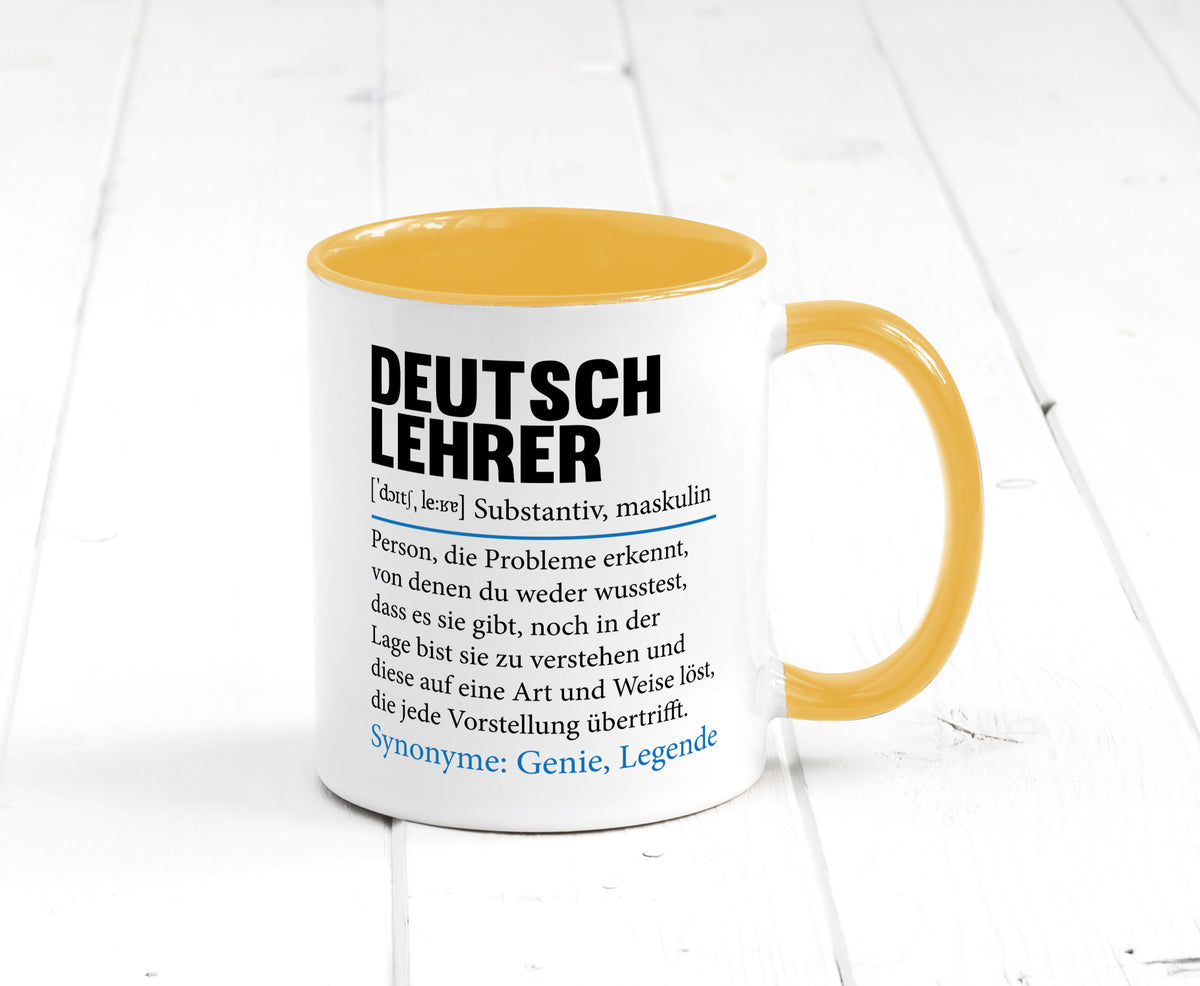 Deutschlehrer Spruch | Lehrer Schule Humor lustig Geschenkidee Geschenk Tasse