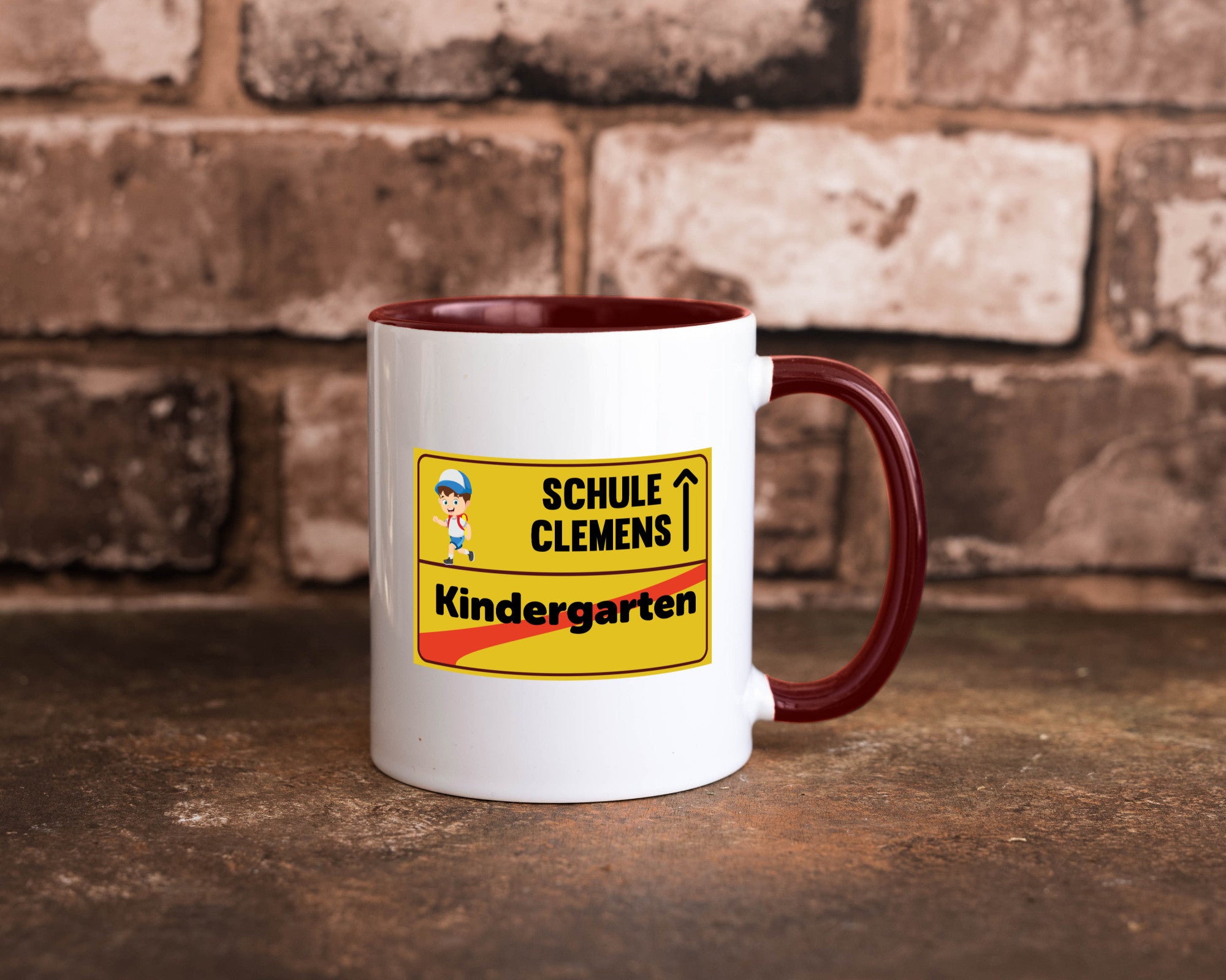 Bye Kindergarten | Schule Clemens Geschenkidee Humor Tasse
