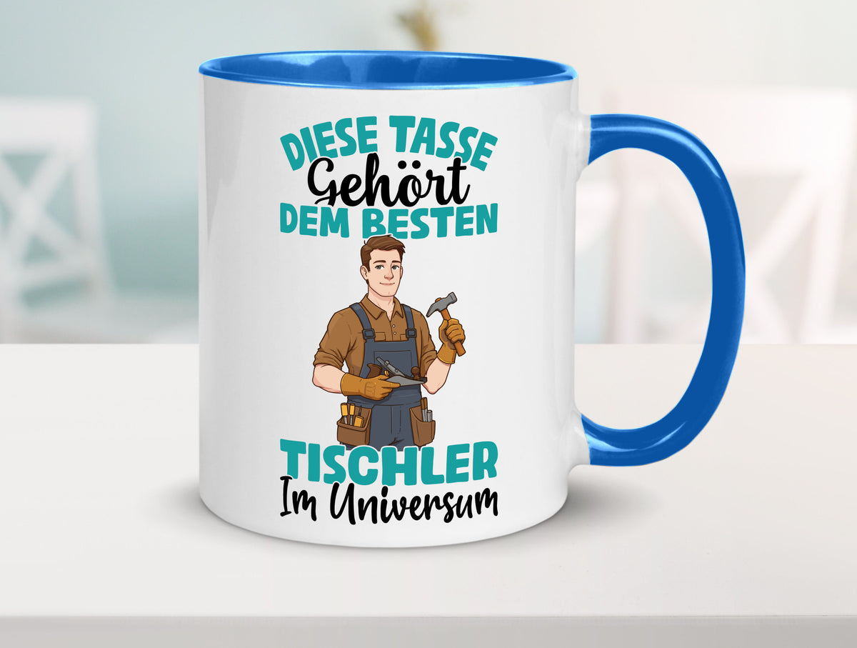 Im Universum: Tischler | Handwerk Beruf Tischlerei Geschenkidee Arbeit Kollegen Tasse