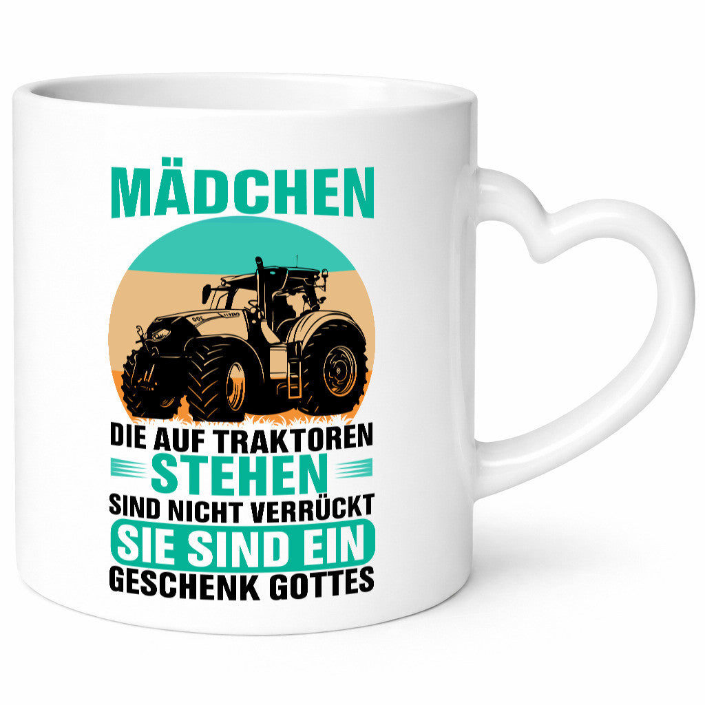 Mädchen die auf Traktoren stehen | Landwirt Bauer lustiger Spruch Geschenk