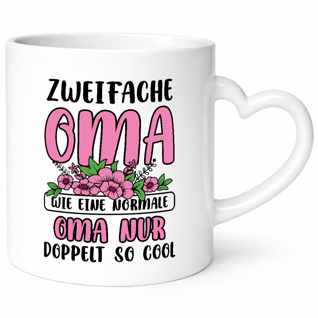 Zweifache Oma wie eine normale nur doppelt so cool lustiger Spruch Geschenk