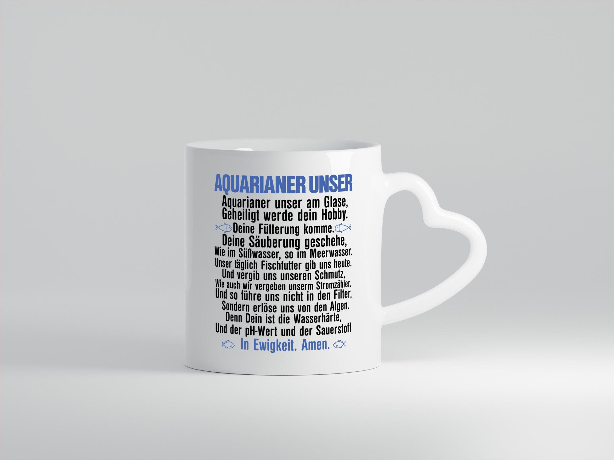 Aquarianer Unser | Aquarium Tasse Fische Gebet Witz lustig Humor Geschenkidee