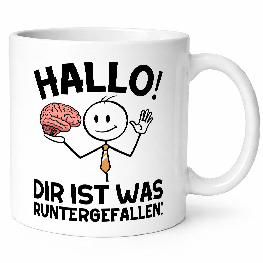Hallo dir ist was runtergefallen | gehorn Sarkastisch lustiger Spruch Geschenk