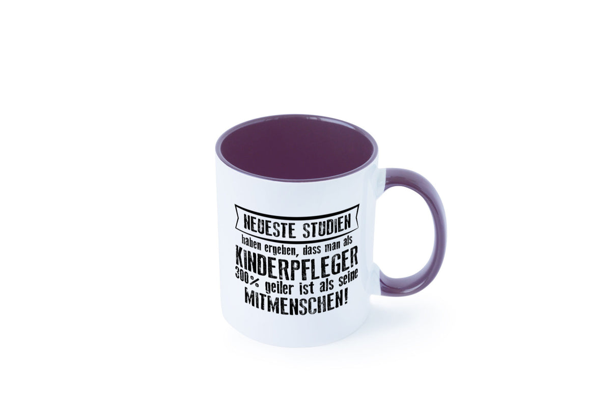 Neuste Studien: Kinderpfleger | Pfleger Kinder v2 lustiger Spruch Geschenk Tasse
