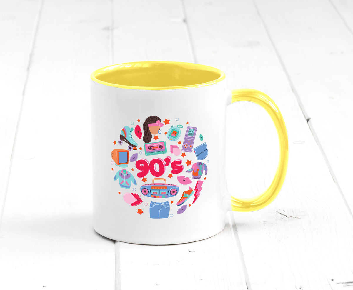 90er Jahre | Alte Zeit Nostalgie Humor Geschenkidee Tasse