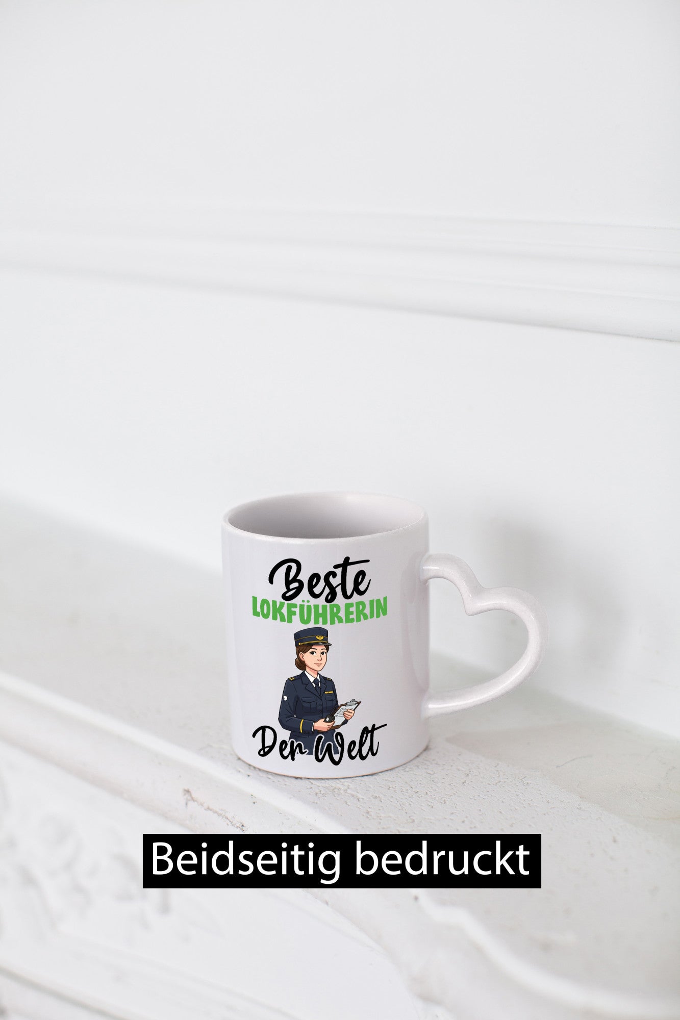 Beste Lokführerin | Zug Beruf v2 Humor Arbeit Kollegen Büro Geschenkidee Tasse