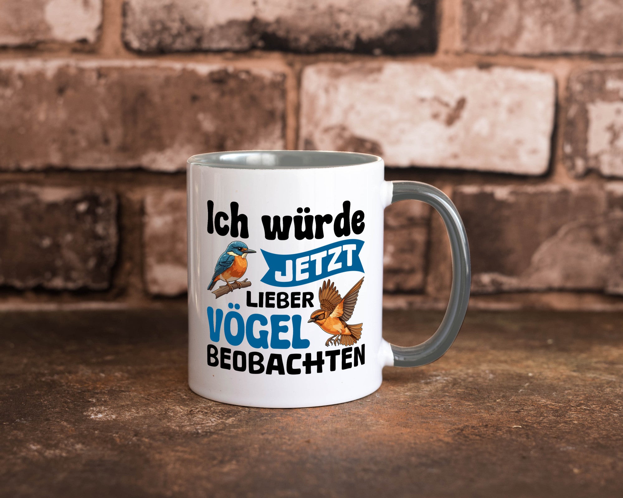 Vögel beobachten | Vogel lustig Humor Geschenkidee Geschenk Tasse