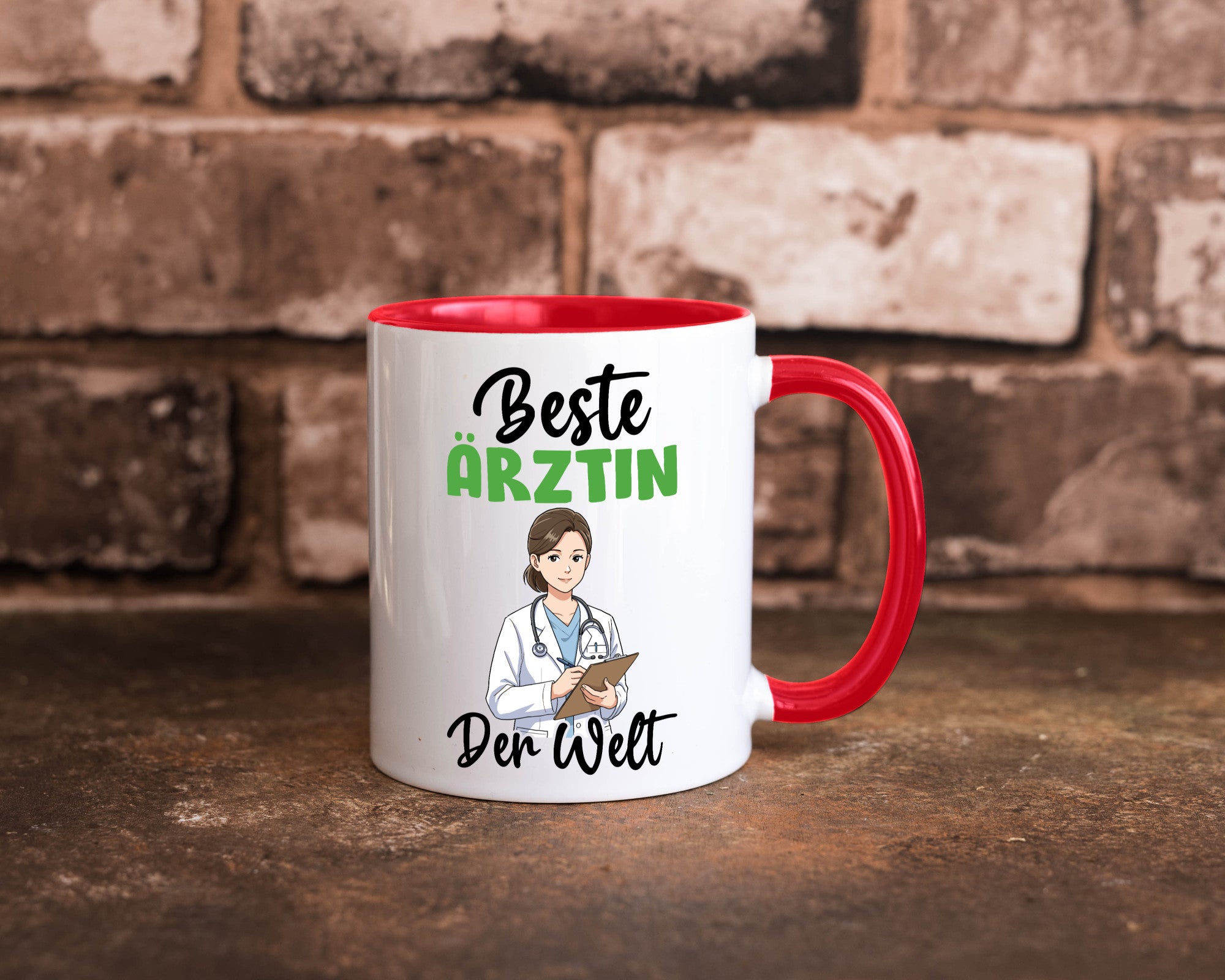 Beste Ärztin | Medizin Doktorin Fachärztin v2 Humor Geschenkidee Tasse