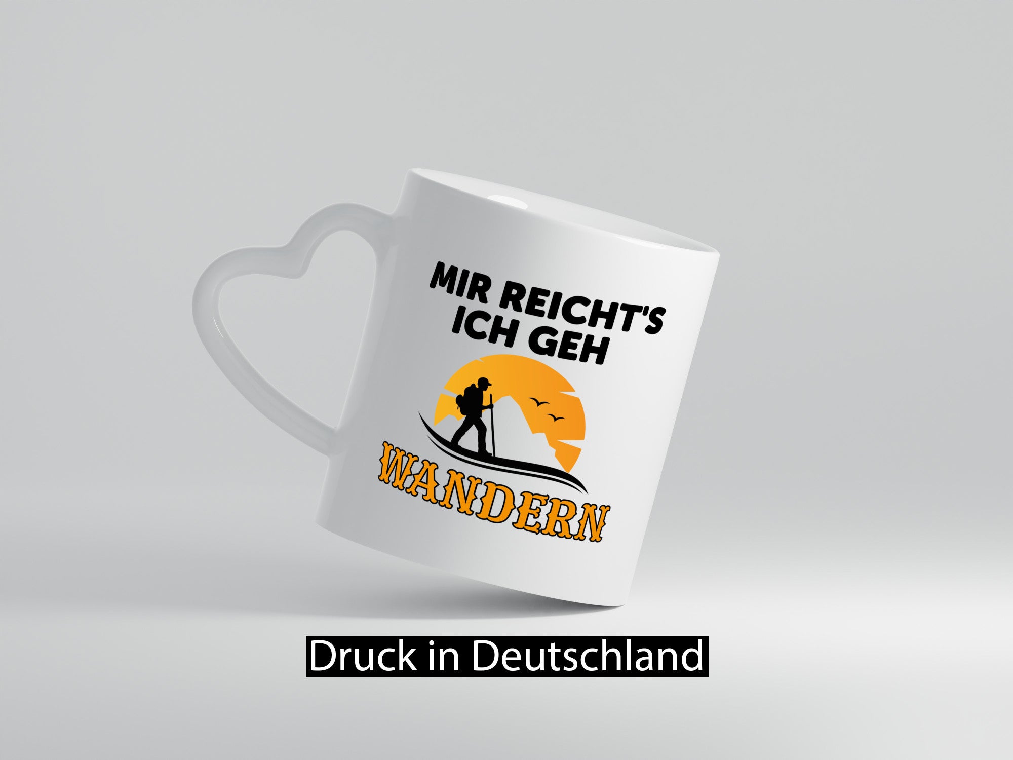 Ich geh wandern | Spruch Tasse Wanderer Gebirge lustig Humor Geschenkidee