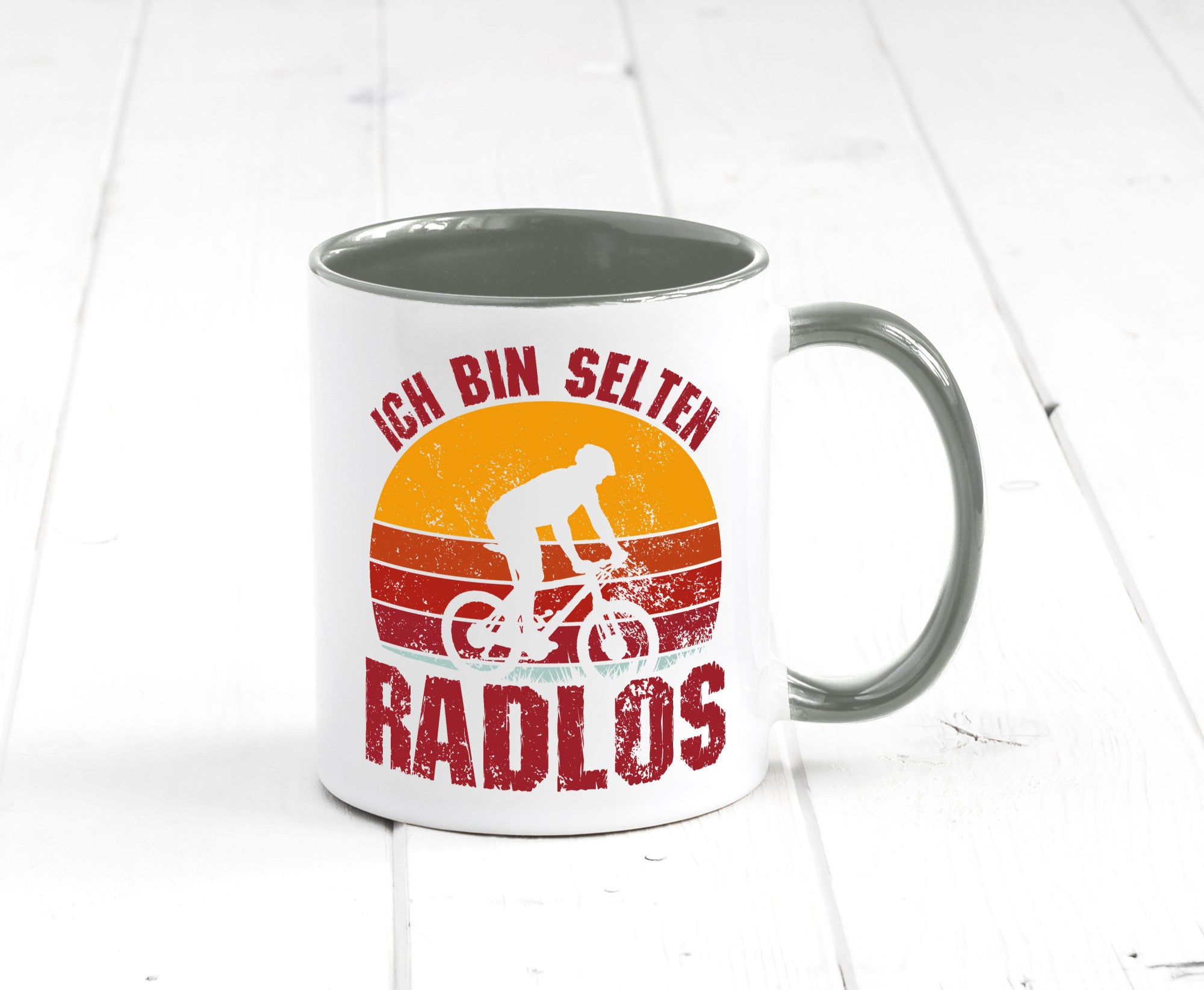 Ich bin Selten Radlos | Radfahrer Mountainbike Humor Geschenkidee Tasse