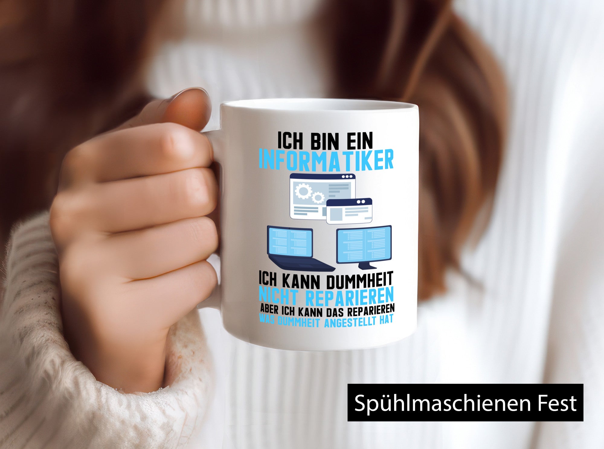 Ich bin Informatiker | Dummheit Programmierer Computer Geschenkidee Humor Tasse