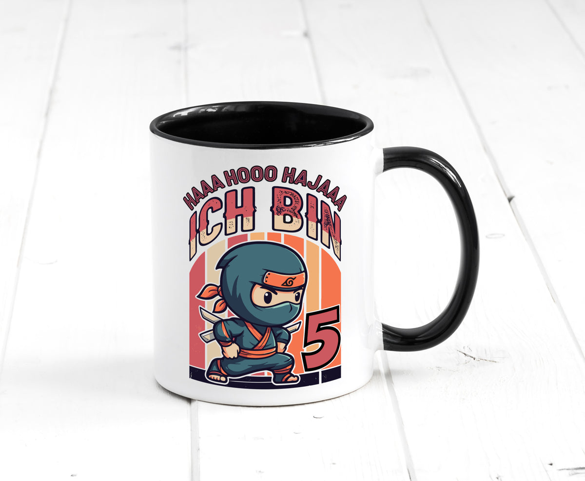 5. Geburtstag | Ninja Junge 5 Jahre Humor Geschenkidee Tasse