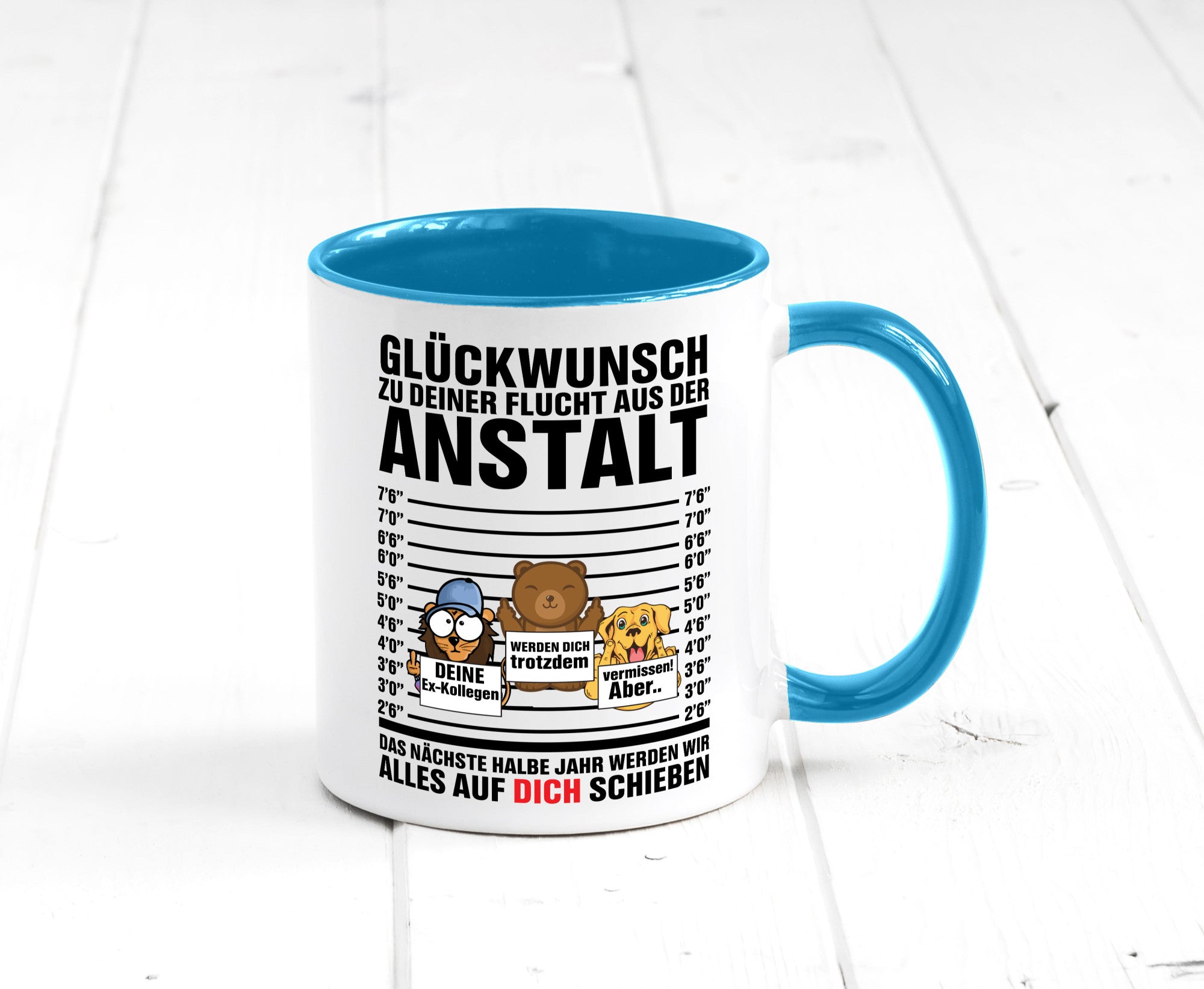 Glückwunsch zur Flucht | Arbeitskollegen Berufswechel Humor Arbeit Kollegen