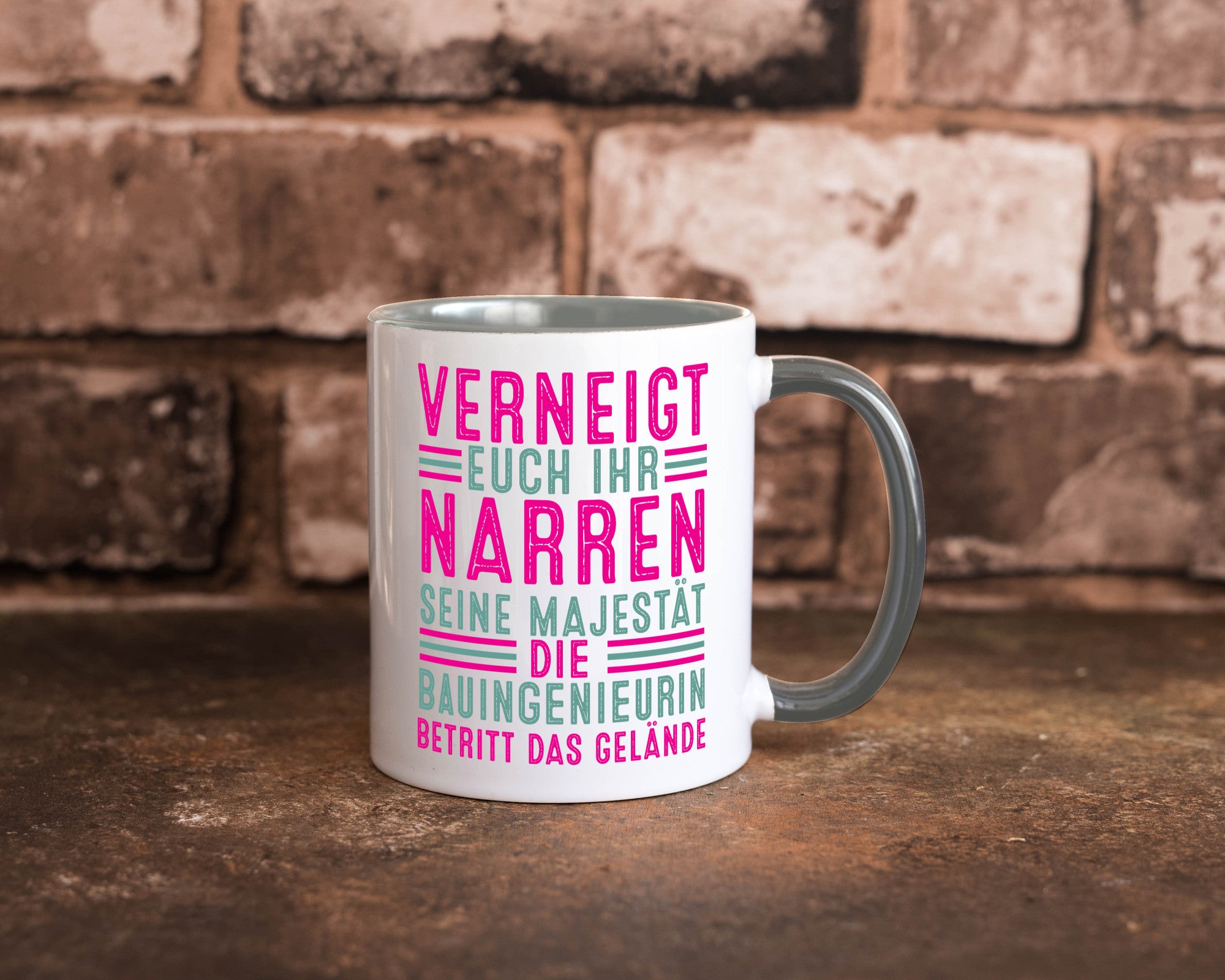 Verneigt euch: Bauingenieurin | Ingenieurin Geschenkidee Humor Tasse
