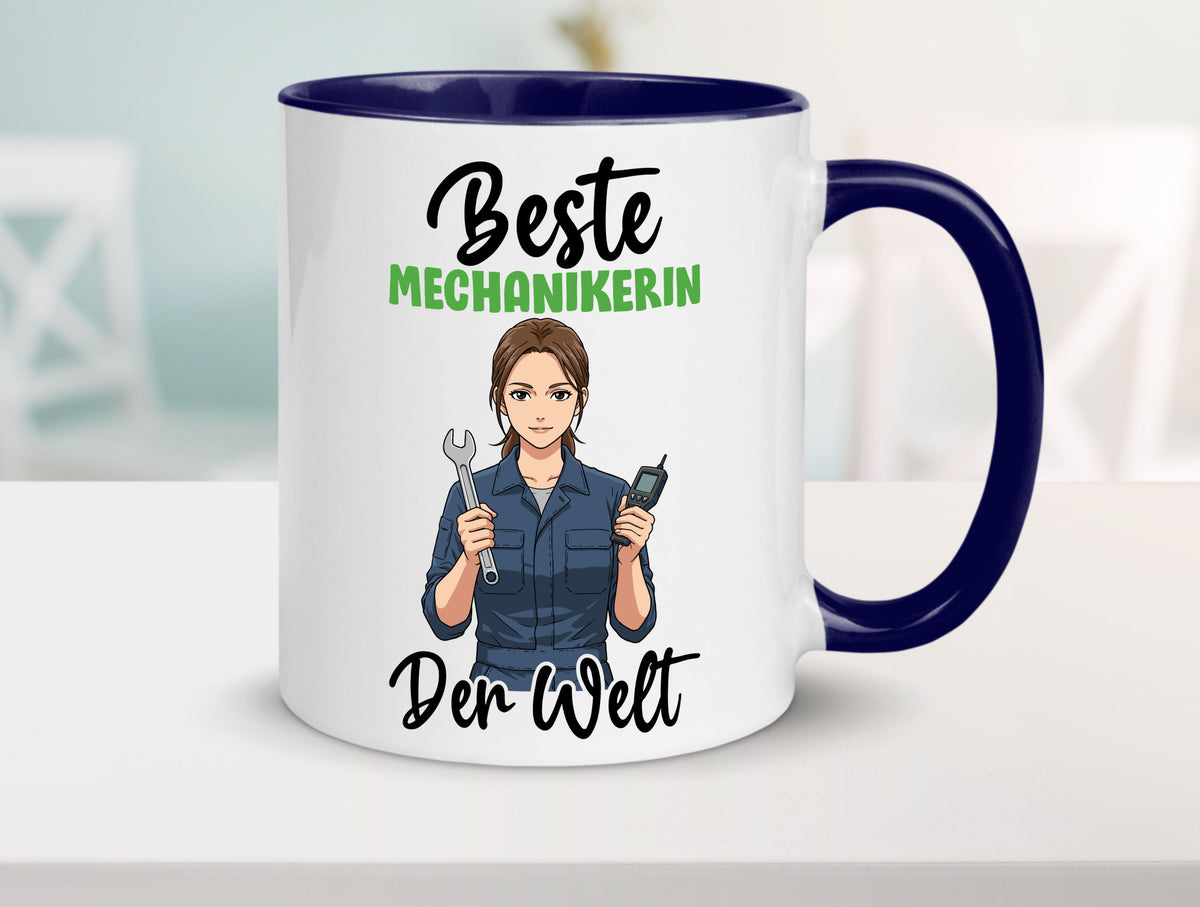 Beste Mechanikerin | KFZ v2 Humor Geschenkidee Tasse