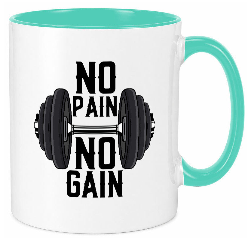 No Pain Gain | Training Motivation Fitness Pumpen lustig Humor Geschenkidee