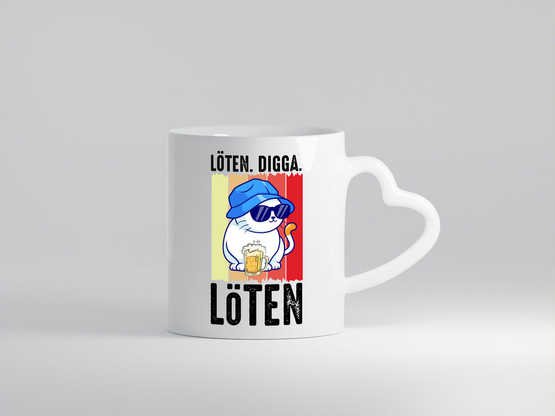 Löten Digga | Katze mit Bier Bierkatze Geschenk Tierliebhaber Humor lustiger