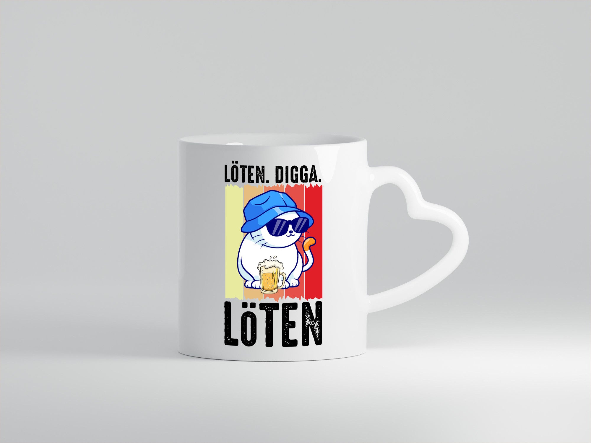 Löten Digga | Katze mit Bier Bierkatze Geschenk Tierliebhaber Humor lustiger