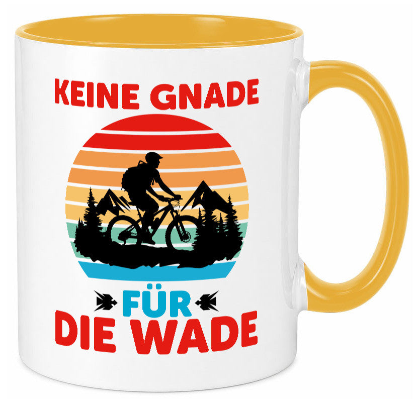 Keine Knade für die Wade | BMX Renrad Biker v2 lustig Humor Geschenkidee Tasse