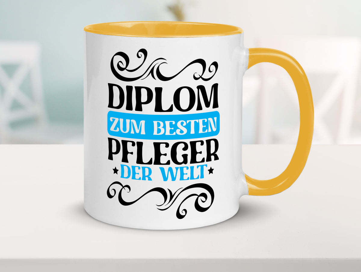 Bester Pfleger der Welt | Altenpfleger Pflegekraft lustig Humor Geschenkidee Tasse