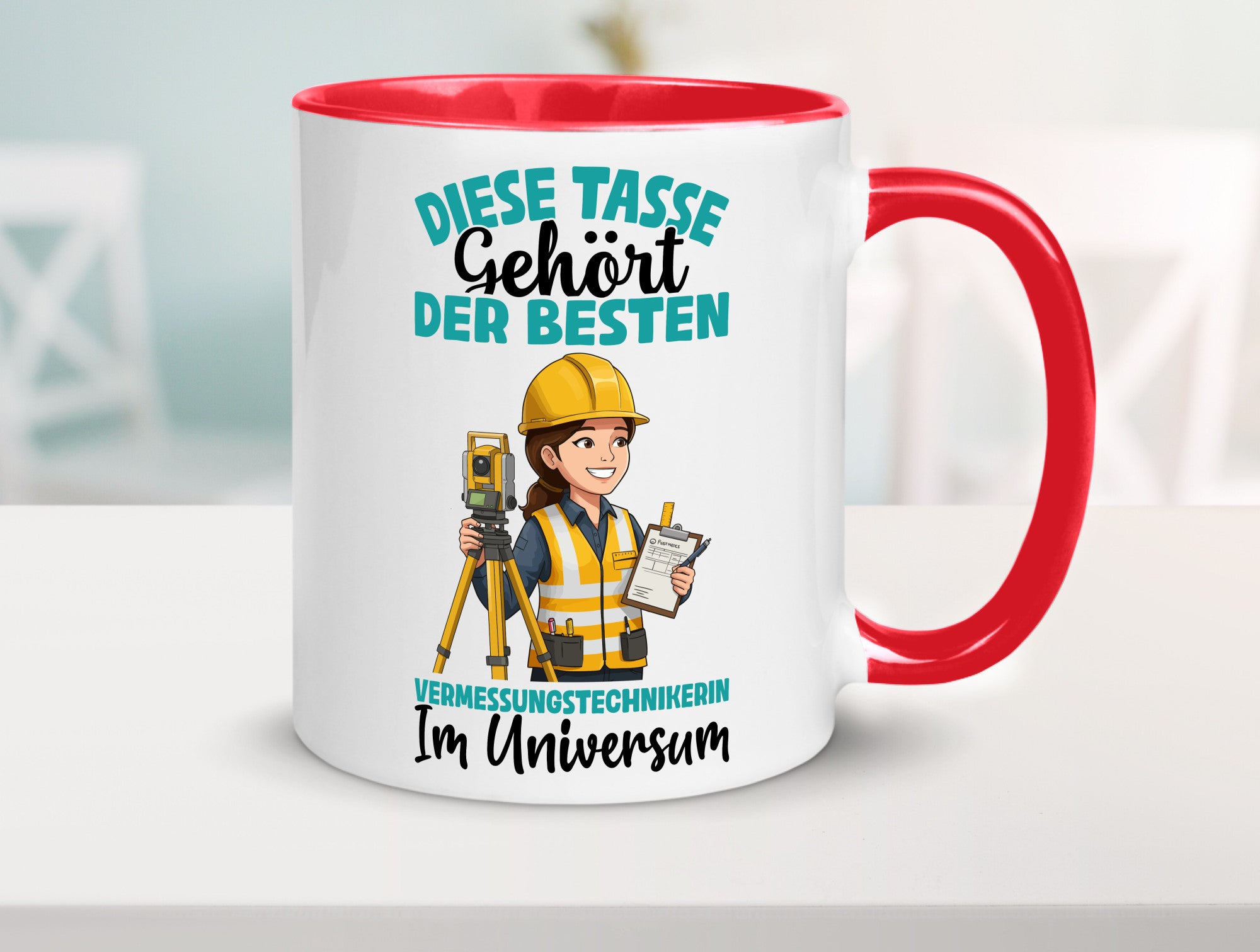 Im Universum: Vermessungstechnikerin | Techniker lustiger Spruch Geschenk Humor